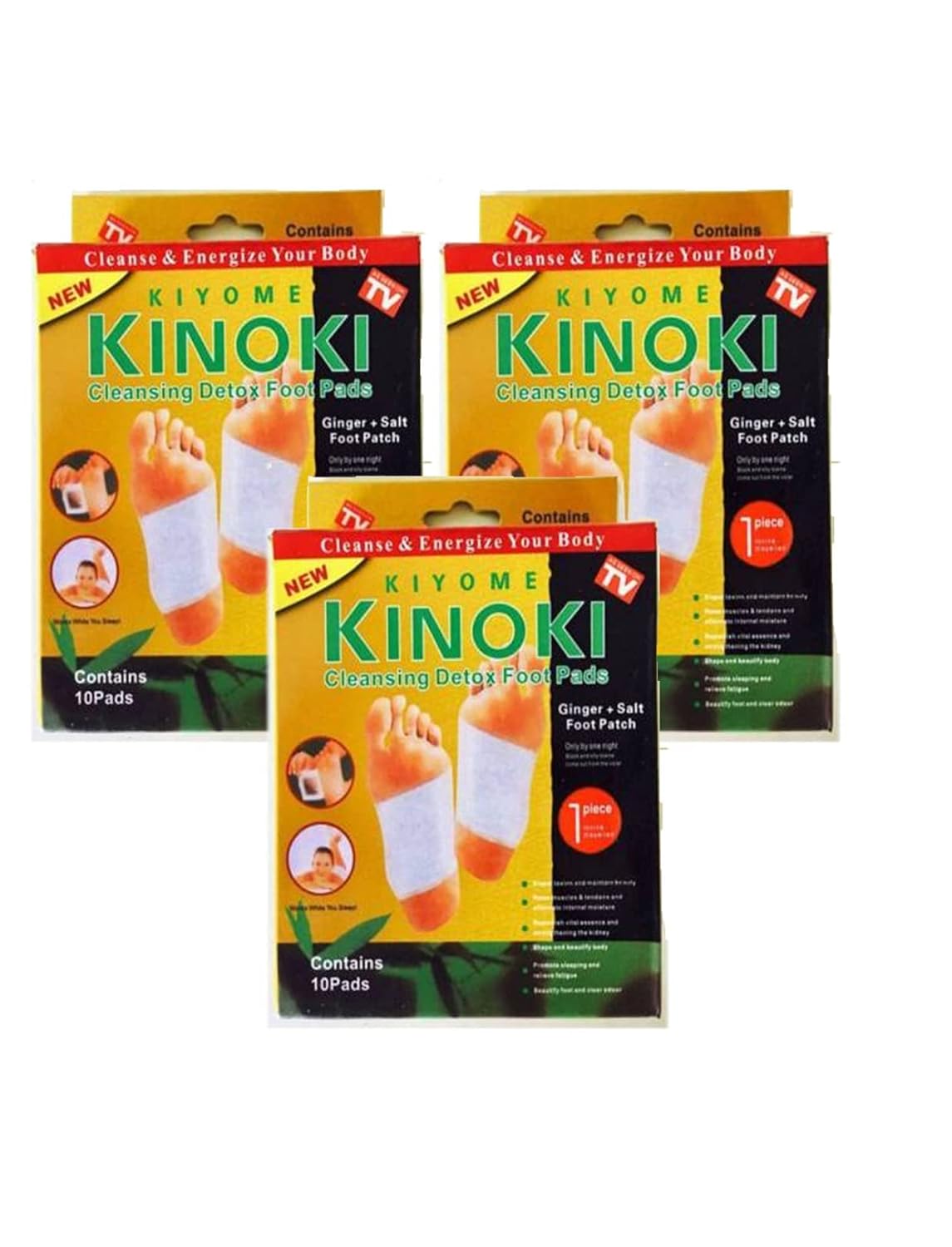 Ayurvedic Herbal Detox Foot Pads Buy 10 Get 10 Free 100% Herbal & Gentle Ingredient ( Pack of 10 )