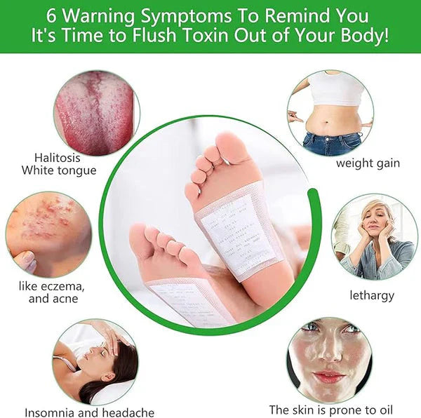 Ayurvedic Herbal Detox Foot Pads Buy 1 Get 1 Free 100% Herbal & Gentle Ingredient ( Pack of 10 )